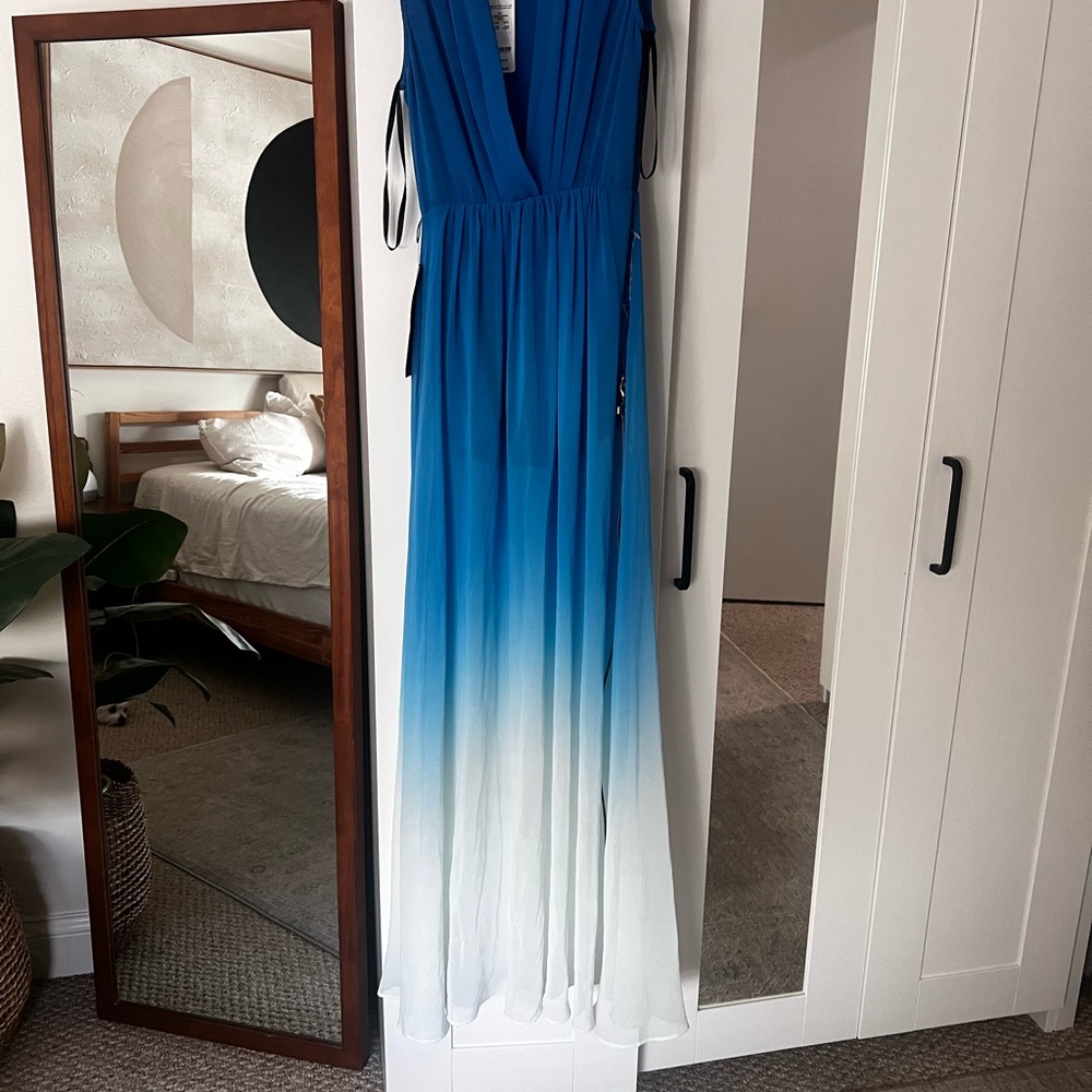 Bebe Blue Ombre Gown